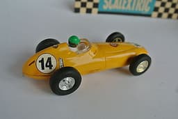 Scalextric NICE yellow B.R.M. C59 France \'61 RARE slot car for Carrera Ninco