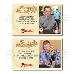 Signed William Shatner Leonard Nimoy Autographed 1:4 Statue Star Trek Sideshow