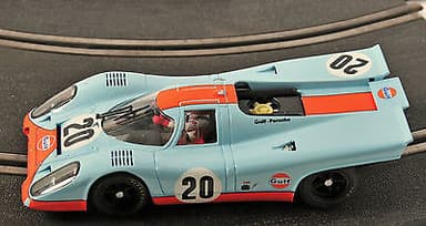 SLOT CAR, SCALEXTRIC: FLY: PORSCHE 917 GULF #20 SIFFERT/REDMAN LE MANS 1970