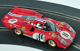 SLOTCAR, SCALEXTRIC: FLY: FERRARI 512S CODA LUNGA #11 LE MANS 1970: WITH CASE.
