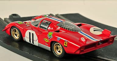 SLOTCAR, SCALEXTRIC: FLY: FERRARI 512S CODA LUNGA #11 LE MANS 1970: WITH CASE.