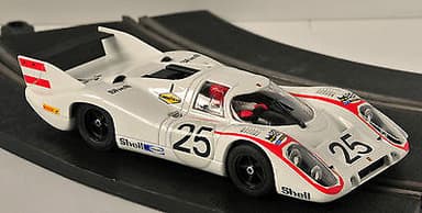 SLOTCAR, SCALEXTRIC: FLY: PORSCHE 917 LH #25 VIC ELFORD LE MANS 1970: WITH CASE.