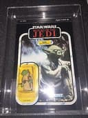 STAR WARS YODA - BROWN SNAKE -77 BACK GRADED -UKG - F85% - UNPUNCHED