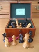 SUPERB ANTIQUE JAQUES OF LONDON 10cm CLUB SIZE STAUNTON CHESS SET, CIRCA 1885