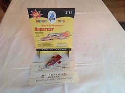 SUPERCAR 272 BUDGIE TOYS Mike Mercury VERY RARE VINTAGE 1962+ SHOPDisplay
