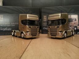 Tekno 1:50 Die Cast Model scania Golden Griffin