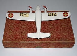 Tekno Denmark #488 Vintage Ambulance Plane Very Rare Mint Box Condition