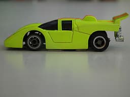 TYCO FLUORESCENT YELLOW FERRARI 512M HO SLOT CAR AFX/TOMY/AURORA/MATCHBOX ETC