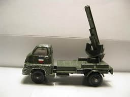Vilmer toys, Denmark VERY RARE. Bedford ,military truck,w/huge cannon ,1960\'.