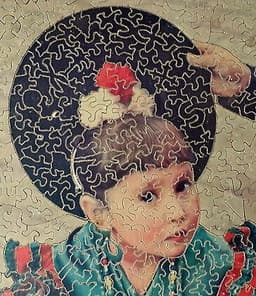 Vintage 1000 piece Enid Stocken Old Wooden Jigsaw Puzzle