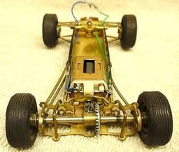 vintage 60s Miyazawa slot car brass formula Lotus Ford. 1.24