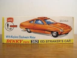VINTAGE DINKY TOYS DIE CAST UFO S.H.A.D.O. 352 ED. STRAKER\'S CAR MINT IN BOX
