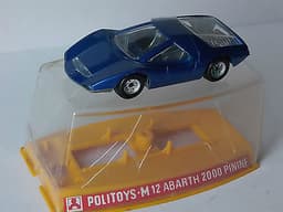 vintage politoys made in italy fiat abarth 2000 pininfarina