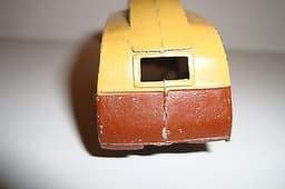 Vintage Pre war 1930\'s diecast Meccano Dinky 30g caravan, Cream and Brown