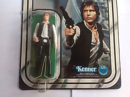 vintage star wars 1977 kenner Star Wars Han Solo 12 back HAN SOLO Unopened moc