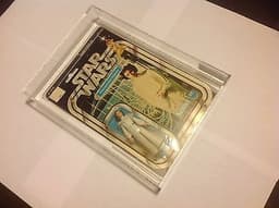 vintage star wars 1977 kenner Star Wars Princess Leia 12 back A CARD AFA 75 nm+