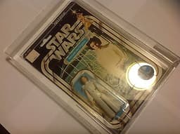 vintage star wars 1977 kenner Star Wars Princess Leia 12 back A CARD AFA 75 nm+