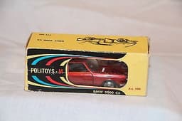 1:43 BMW 2000 CS Politoys. Unused, boxed diecast collectors car.