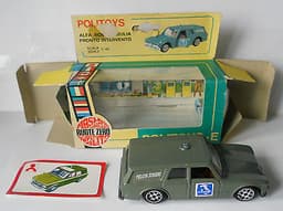 Alfa Romeo Giulia Break Estate Polizia E19 Politoys 1/43 Diecast Model & Box