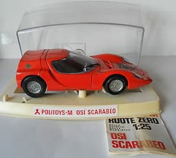 Alfa Romeo OSI Scarabeo 1st Issue 1/25 Politoys Excellent Model Mint Case Paper