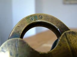 COMPLICATED VICTORIAN PATENT LARGE BRASS PADLOCK & KEY RARE ANTIQUE LOCK PUZZLE