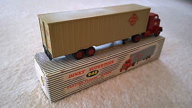 DINKY TOYS 948 TRACTOR AND TRAILER MCLEAN ORIGINAL BOXED
