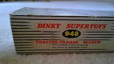 DINKY TOYS 948 TRACTOR AND TRAILER MCLEAN ORIGINAL BOXED
