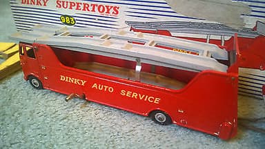 DINKY TOYS 983 CAR CARRIER WITH TRAILER NMIB ORIGINAL BOXED