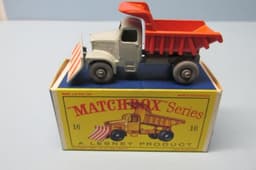 Matchbox Reg Whls 16C Scammell Snowplow Gray Orange Dump / Rare Fine GPW