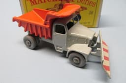 Matchbox Reg Whls 16C Scammell Snowplow Gray Orange Dump / Rare Fine GPW