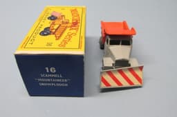 Matchbox Reg Whls 16C Scammell Snowplow Gray Orange Dump / Rare Fine GPW