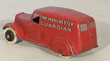 Prewar Dinky Toys Manchester Guardian 28c Type II Delivery Van - Scarce Toy