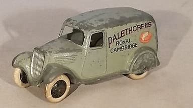Prewar Dinky Toys Palethorpes Royal Cambridge 28f Type II Delivery Van - Scarce