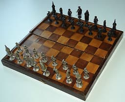 Rare antique chess set from Zimmerman Germany.