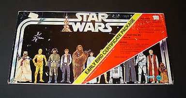 Star Wars EARLY BIRD - vintage Kenner 1977: Certificate Package