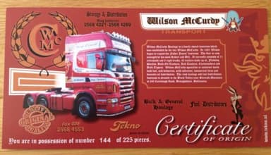 TEKNO WILSON McCURDY -IRISH 1:50 Scale-WSI-Corgi Modern Trucks