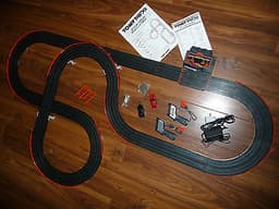 TOMY AFX AURORA COMPUTER CHALLENGE SLOT CAR TOY SET.FERRARI & PORSCHE.80\'S,90\'S.
