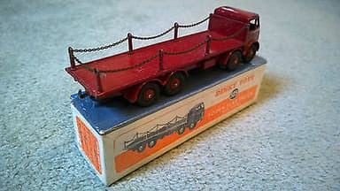 VERY RARE DINKY TOYS 505 FODEN WITH CHAINS MAROON ORIGINAL BOXED