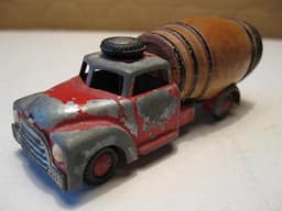 Vilmer Denmark ,RARE ITEM-Dodge truck with factorymade wood barrel-1950\'s