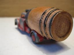 Vilmer Denmark ,RARE ITEM-Dodge truck with factorymade wood barrel-1950\'s