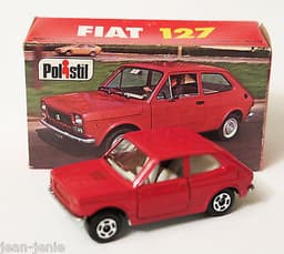 Vintage POLISTIL Fiat 127 Diecast Car Model Italy RJ11 1970\'s Club 33 Politoys