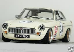 1:18 "MGB GT Coupe" (Old English White) MODIFIED TUNING UMBAU *ALU SUPALITES* MG