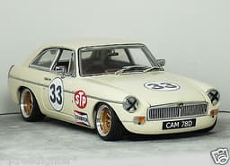 1:18 "MGB GT Coupe" (Old English White) MODIFIED TUNING UMBAU *ALU SUPALITES* MG