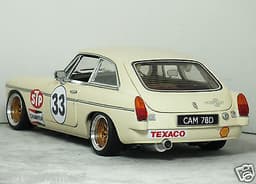 1:18 "MGB GT Coupe" (Old English White) MODIFIED TUNING UMBAU *ALU SUPALITES* MG