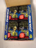 1977 Topps STAR WARS 1st Series FULL BOX Movie Trading Card 36 Wax Pack NM/ MINT