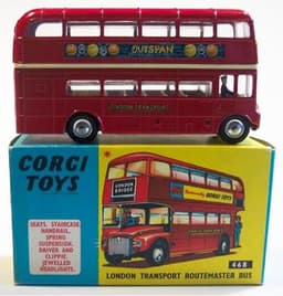 London Transport Routemaster Bus Outspan by Corgi