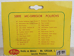 Alfa Romeo 2600 Politoys by Mc Gregor