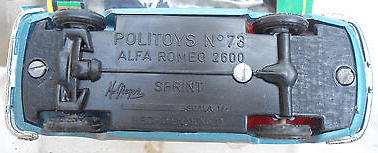 Alfa Romeo 2600 Politoys by Mc Gregor