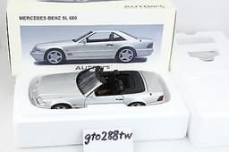 AUTOart 1:18 scale Mercedes-Benz SL 600 V12 1997 -Silver (600SL)