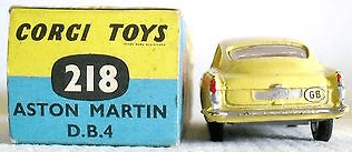 The Corgi Aston Martin DB4 218